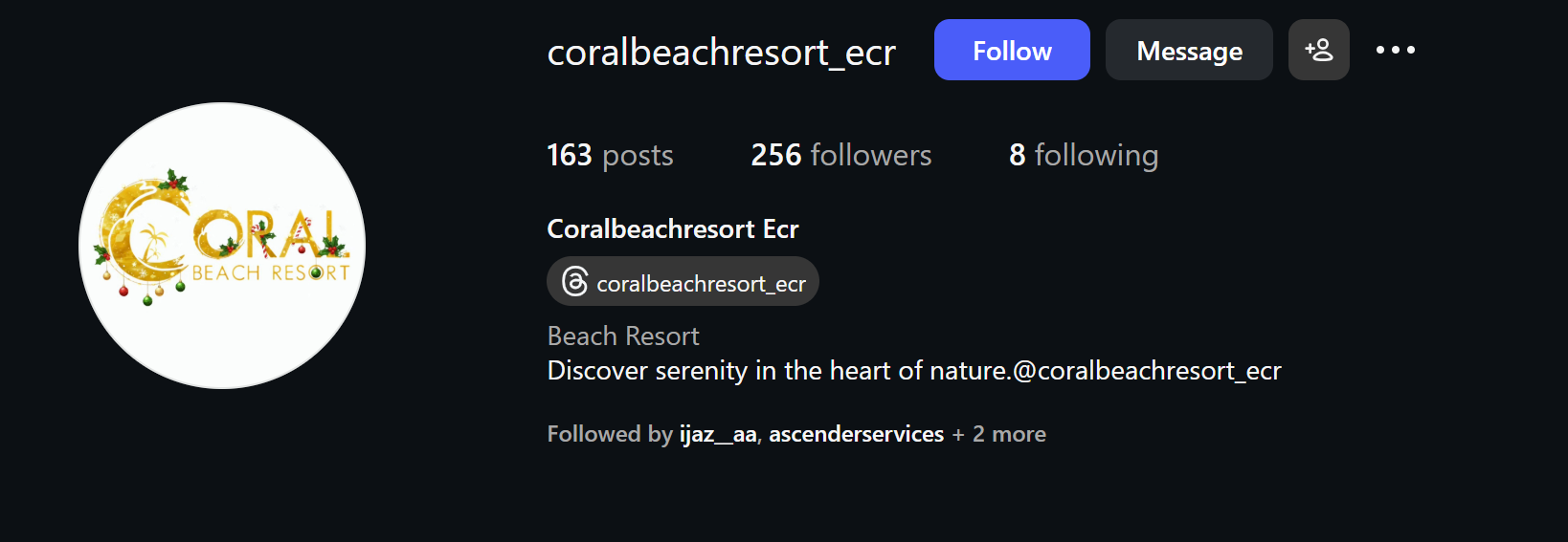 Coral Beach Resort ECR profile screenshot